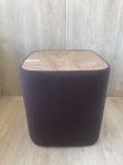Пуфик дизайнерский коричневый (шпон ореха)