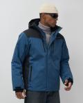 Горнолыжная куртка мужская зимняя синего цвета 7611S
