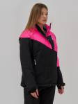 Горнолыжная куртка женская зимняя розового цвета 707R