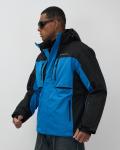 Горнолыжная куртка мужская зимняя голубого цвета 7616Gl