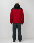 Горнолыжная куртка мужская зимняя красного цвета 7611Kr