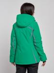 Горнолыжная куртка женская зимняя зеленого цвета 3350Z