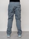 Брюки утепленный мужской зимние спортивные серого цвета 21137Sr