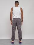 Брюки джоггеры спортивны мужские темно-серого цвета 12931TC