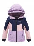 Горнолыжный костюм зимний для девочки фиолетового цвета 9518F