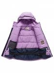Горнолыжный костюм зимний для девочки фиолетового цвета 9518F