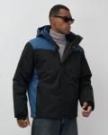 Горнолыжная куртка мужская зимняя черного цвета 7611Ch