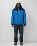 Горнолыжная куртка мужская зимняя голубого цвета 7611Gl