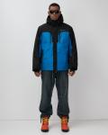 Горнолыжная куртка мужская зимняя голубого цвета 7612Gl