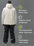 Горнолыжный костюм мужской зимний белого цвета 392Bl