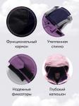 Горнолыжный костюм зимний для девочки темно-фиолетового цвета 9432TF