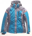 Горнолыжная куртка женская УЦЕНКА голубого цвета 0802Gl