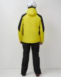 Горнолыжный костюм мужской зимний желтого цвета 02381J