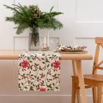 Дорожка 'Simple life' 40х145, саржа, 100% хлопок, 'Пуансеттия ВБ'