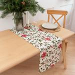 Дорожка 'Simple life' 40х145, саржа, 100% хлопок, 'Пуансеттия ВБ'