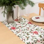 Дорожка 'Simple life' 40х145, саржа, 100% хлопок, 'Пуансеттия ВБ'