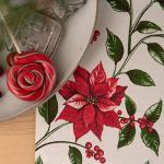 Дорожка 'Simple life' 40х145, саржа, 100% хлопок, 'Пуансеттия ВБ'