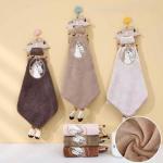 Детское полотенце с держателем из микрофибры "Моя Лошадка" 30*30 см.