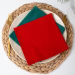 Салфетка декоративная 40х40, саржа, 'Зеленый'