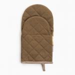 Варежка-прихватка новогодняя «Этель. Уютных вечеров» 15?28 см, саржа, 100% хл, ватин 250 г/м?