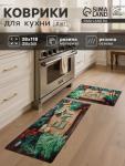 Набор ковриков для кухни Этель «EAT», 2 шт., 38?58 см, 38?118 см