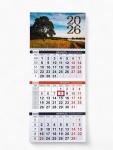 Календарь квартальный 2026 «Дерево»