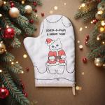 Варежка-прихватка новогодняя «Доляна» Christmas kittens, 20?28 см, 35% хлопок, 65% п/э, ватин 250 г/м?