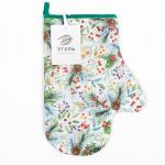 Варежка-прихватка «Этель» Christmas greetings, 20?27 см, саржа, хлопок 100%, ватин 250 г/м?