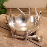 Конфетница «Рога», 22?22?13 см, алюминий