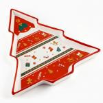 Блюдо новогоднее «Пряничные человечки», 23?22?2 см, ручная работа