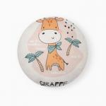 Подушка декоративная «Этель. Жираф», d=30 см, велюр