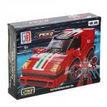 ИГРОЛЕНД Конструктор "Гоночные машинки", 117-123 дет., 21х4,3х15,5 см, ABS, 4 вида