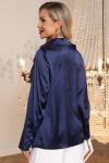 Блуза Шелковая сказка (сапфир) Б14381-34М