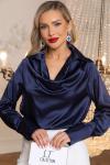 Блуза Шелковая сказка (сапфир) Б14381-34М