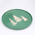 Блюдо новогоднее «Зимний лес», d=27.3 см, ручная работа