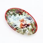 Блюдо новогоднее «Тепла и уюта», 24.5?15?2 см