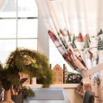 Комплект штор для кухни с подхватами «Этель» Horse family, размер 145?180 см, 2 шт., габардин