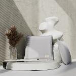 Подушка Этель, 45?45+1 см, светло-серая, 100% хлопок