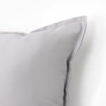 Подушка Этель, 45?45+1 см, светло-серая, 100% хлопок