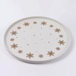 Блюдо новогоднее «Снежная сказка», d=27.3 см, ручная работа