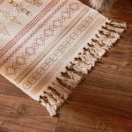 Коврик SL Home Cotton, 60?90 см, красный, молочный, хлопок 50%