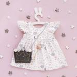 Муслин двухслойный арт. 29196-1 Сновидения, ткань для шитья 100% хлопок