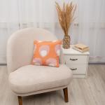 *Подушка декоративная с фотопечатью 40х40 см, ткань смесовая, 'Павлин'