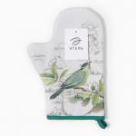 Варежка-прихватка «Этель. Птицы», 20?28 см, саржа, 100% хлопок, ватин 250 г/м?