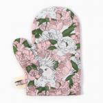 Варежка-прихватка «Этель. Попугай», 20?28 см, 80% хлопок, 20% п/э, сатин 110 г/м?