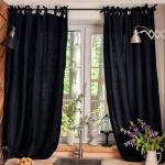 Комплект штор для кухни с завязками «Этель» Linen collection, 145?180 см-2 шт., 100% лён, 170 г/м?