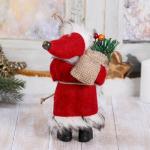 Дед Мороз под ёлку «Зимнее волшебство. В красной шубке, с лесными гостинцами», 16 см