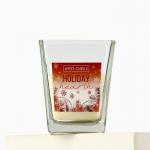 Ароматическая свеча новогодняя в стакане «Домашний очаг», свежесть, 6.8?8 см