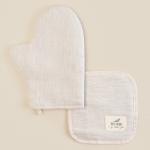 Набор кухонный SL HOME Gloomy: варежка 20?28 см, прихватка 19?19 см, лён 100%,180 г/м?