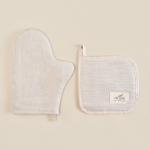 Набор кухонный SL HOME Gloomy: варежка 20?28 см, прихватка 19?19 см, лён 100%,180 г/м?